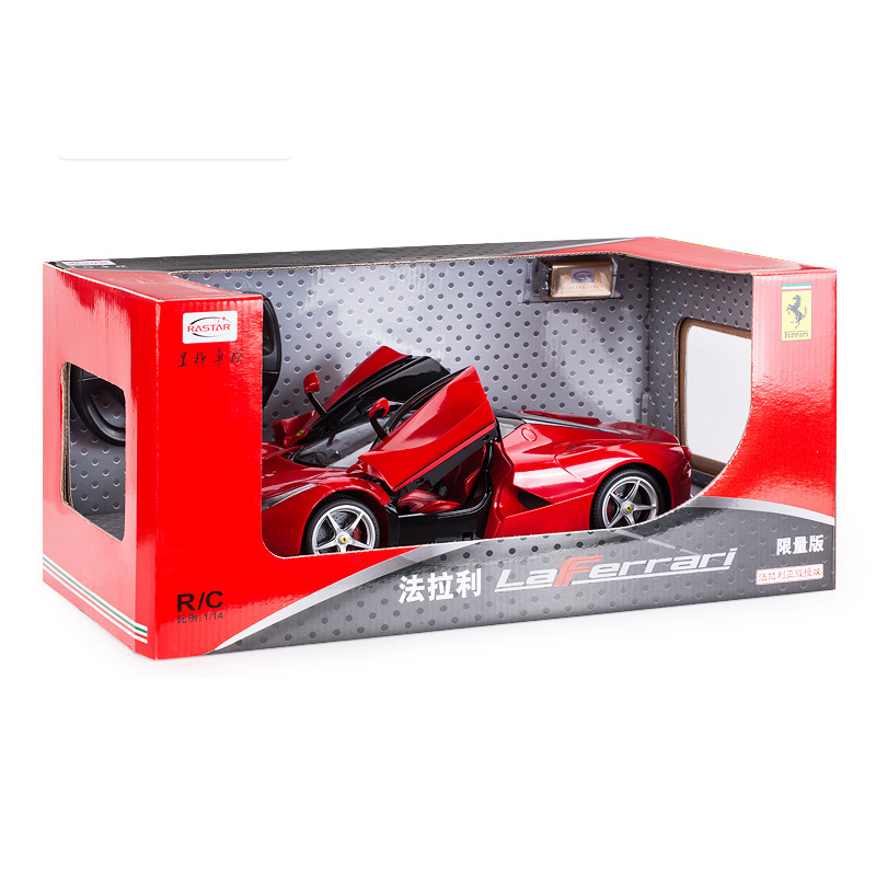 Машина на радиоуправлении Ferrari LaFerrari, со световыми эффектами, открываются двери, цвет красный, 1:14  